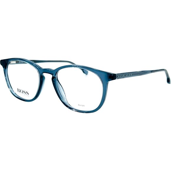 Hugo Boss Boss1087 IT Mens Plastic Eyeglass Frame 0PJP Blue 51-20 Spring Hinges - Picture 1 of 6